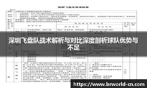 深圳飞盘队战术解析与对比深度剖析球队优势与不足